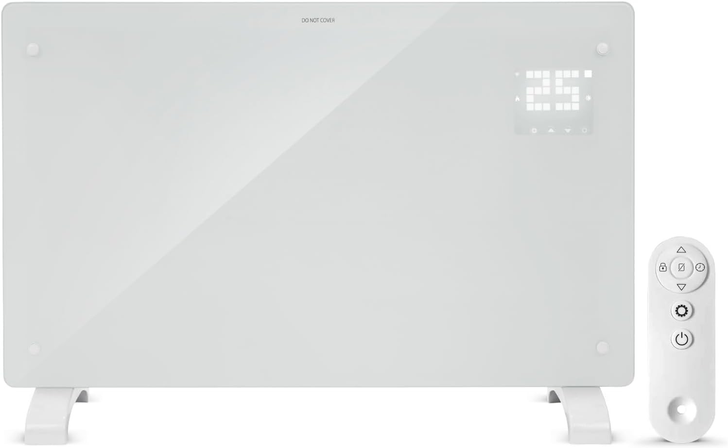 Slim wall mounted panel heater